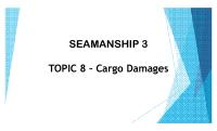 8 SEA 3 Cargo Damages PDF