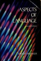 Aspects of Language - Dwight Le Merton Bolinger Sip PDF