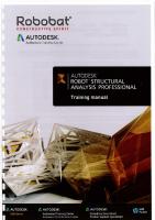 Autodesk Robot Structural Analysis Training Manual PDF