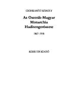 Az Osztrák-Magyar Monarchia haditengerészete
 9630942445 [PDF]