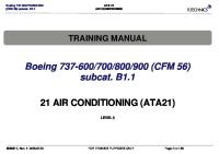 B1.1 Boeing 737-600 - 700 - 800 - 900 (CFM 56) 21 Air Conditioning Rev. 01 [PDF]