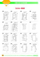 Brochage Circuit Intégré Serie 4000