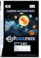 Cahier de Support Geo Seconde PDF