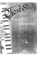 Chord Study Progressions and Modulations by Pietro Deiro