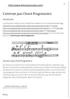 Common Jazz Chord Progressions - The Jazz Piano Site