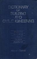 Dictionary of Building and Civil Engineering: English, German, French, Dutch, Russian
 9020118633, 9789020118636