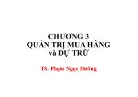 Chuong 3 Quan trị mua hàng va Du tru