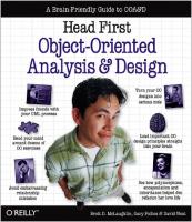 O'Reilly Head First Object-Oriented Design and Analysis PDF [PDF]