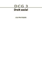 Droit social DCG3 : Cas pratiques
 2100513052, 9782100513055