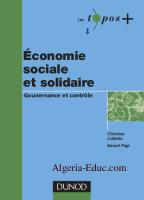 Economie Sociale Et Solidaire - Gouvernance Et