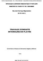 Enduit en Platre Interne [PDF]