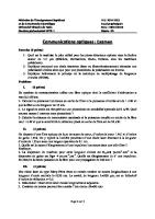 Examen Communications Optiques UVT [PDF]