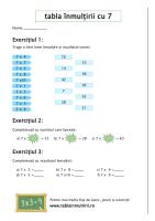 Fise de Lucru Cu Tabla Inmultirii Cu 7 ws2 [PDF]