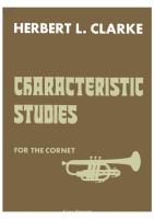 Herbert L. Clarke - Characteristic Studies For The Trumpet PDF