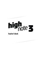 High Note 3 Teachers Book Removed
