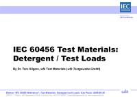 IEC 60456 Test Materials