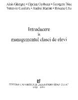 Introducere in managementul clasei [PDF]