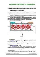 La Diode A Jonction Et Le Transistor PDF