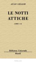 Le notti attiche [Vol. 1] [PDF]