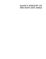 Mann's Surgery of The Foot and Ankle PDF [PDF]