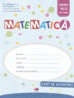 Matematica Caiet de Activitati Grupa Mica 3 4 Ani PDF