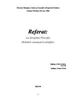 Metodele Cunoașterii Științifice [PDF]