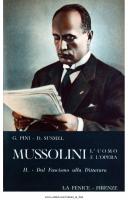 Mussolini. L'uomo e l'opera: dal fascismo alla dittatura (1919-1925) [Vol. 2]