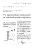 Numerical Modelling of Earth Pressure Loading of The Vertical Stem of L-Shaped Retaining Walls