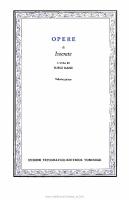 Opere [Vol. 1]