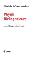 Physik für Ingenieure [10., vollst. neu bearb. Aufl.]
 3540718559, 9783540718550