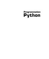 Programmation Python [2 ed.]
 9782212124835, 221212483X