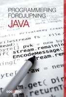 Programmering Java Fördjupning
 9789175310213, 917531021X [PDF]