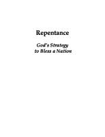 Repentance God's Strategy To Bless A Nation