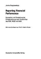 Reporting Financial Performance : Konzeption und Darstellung der Erfolgsrechnung nach Vorschriften des ASB, FASB und IASB
 9783835095984, 3835095986 [PDF]