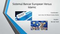 Sistemul Bancar Islamic Vs Eropean [PDF]