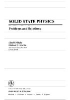 Solid State Physics - Problems and Solutions