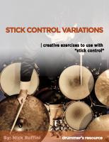 Stick Control Variations