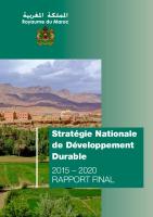 Strategie Nationale de Developpement Durable 2015 2020