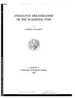 Syracusan Dekadrachms of The Euainetos Type / by Albert Gallatin [PDF]