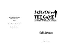 The Game Penetrating The Secret Society of Pickup Artists [PDF]