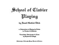 Turk School of Clavier Playing PDF