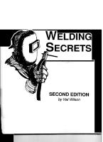 Welding Secrets Second Edition by Hal Wilson [PDF]