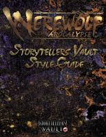 Werewolf The Apocalypse Storytellers Vault Style Guide [PDF]