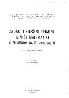 Zadaci i riješeni primjeri iz više matematike s primjenom na tehničke nauke [5. ispravljeno izdanje ed.]